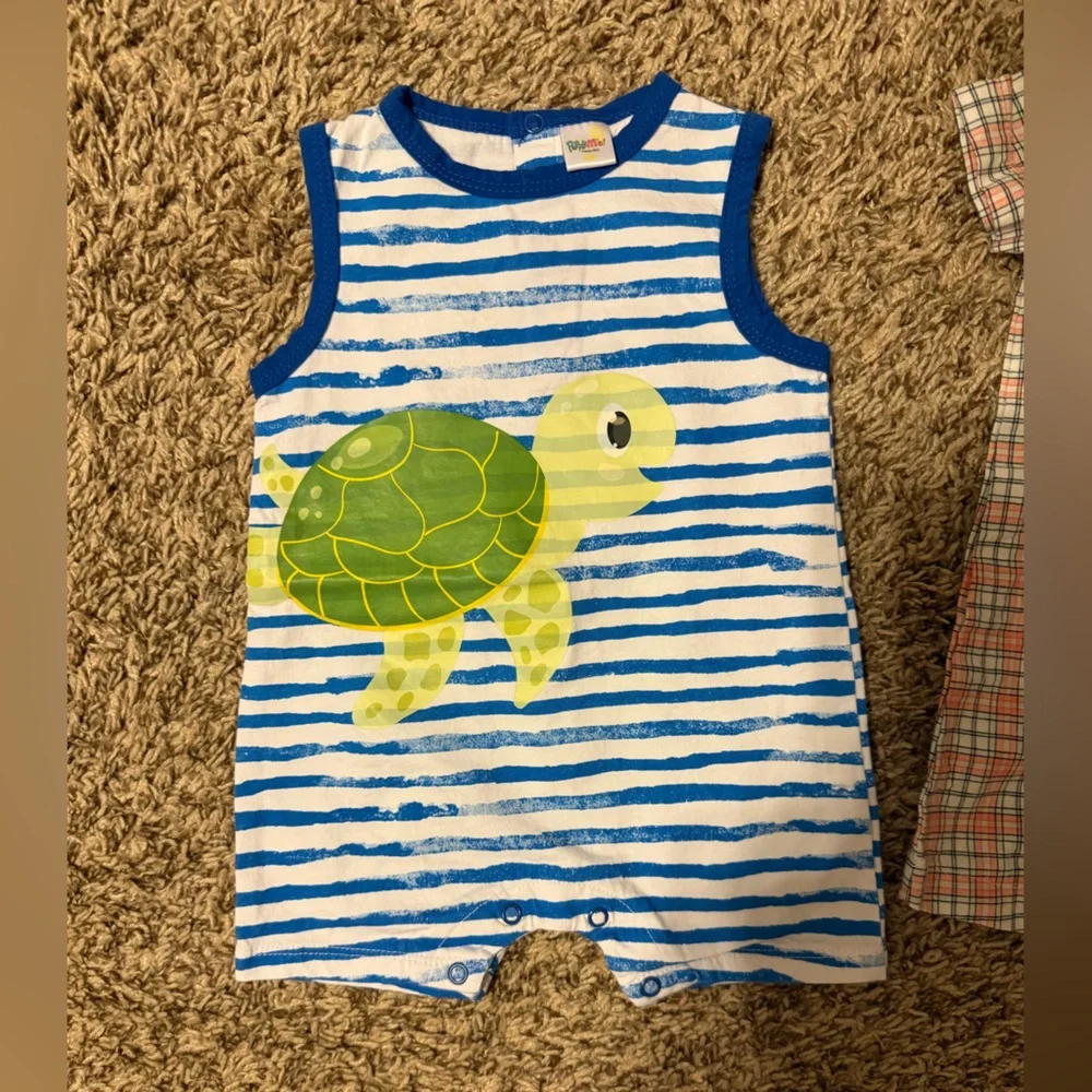 Set of 2 Baby Boy Rompers